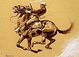 Frederic Remington Ugly Oh The Wild Charge He Made painting